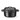 Cocotte en fonte emaillee  HENDI  0 27L  Noir  130x100x H 48mm
