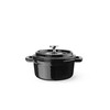 Cocotte en fonte emaillee  HENDI  0 27L  Noir  130x100x H 48mm