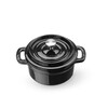 Cocotte en fonte emaillee  HENDI  0 27L  Noir  130x100x H 48mm
