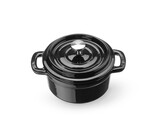 Cocotte en fonte emaillee  HENDI  0 27L  Noir  130x100x H 48mm