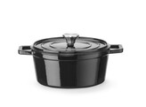 Cocotte en fonte emaillee  HENDI  3 7L  Noir  317x240x H 105mm