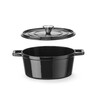 Cocotte en fonte emaillee  HENDI  3 7L  Noir  317x240x H 105mm