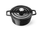 Cocotte en fonte emaillee  HENDI  3 7L  Noir  317x240x H 105mm