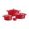 Cocotte en fonte emaillee  HENDI  3 7L  Noir  317x240x H 105mm
