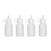 Mini saus dispenser - set van 4 stuks.  HENDI  0 03L  Transparant   30x H 85mm