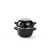 Cocotte a moules emaillee - avec couvercle  HENDI  2L   200x H 180mm