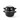 Cocotte a moules emaillee - avec couvercle  HENDI  2L   200x H 180mm
