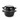 Cocotte a moules emaillee - avec couvercle  HENDI  2 5L   220x H 190mm