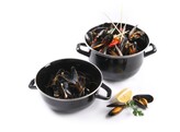 Cocotte a moules emaillee - avec couvercle  HENDI  2 5L   220x H 190mm