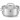 Kookpan laag - met deksel  HENDI  Kitchen Line  1 4L   160x H 75mm