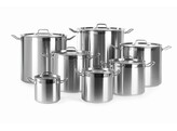 Marmite haute - avec couvercle  HENDI  Profi Line  9 8L   240x H 220mm