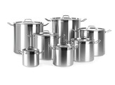 Marmite haute - avec couvercle  HENDI  Profi Line  9 8L   240x H 220mm
