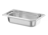 GN 1/4 container  HENDI  Budget Line  GN 1/4  1 8L  265x162x H 65mm