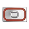 Deksel voor GN containers met siliconenrand  HENDI  Profi Line  GN 1/4  265x162mm