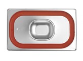 Deksel voor GN containers met siliconenrand  HENDI  Profi Line  GN 1/4  265x162mm