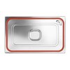 Deksel voor GN containers met siliconenrand  HENDI  Profi Line  GN 1/4  265x162mm