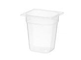 Bac Gastronorme 1/6  HENDI  Profi Line  GN 1/6  1 5L  Transparent  176x162x H 100mm