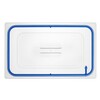 Couvercles pour bacs GN en polypropylene avec fermeture hermetique  HENDI  GN 1/1  Transparent  530x325mm