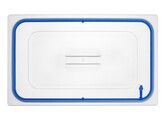 Couvercles pour bacs GN en polypropylene avec fermeture hermetique  HENDI  GN 1/1  Transparent  530x325mm