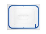 Couvercles pour bacs GN en polypropylene avec fermeture hermetique  HENDI  GN 1/2  Transparent  325x265mm