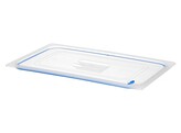 Couvercles pour bacs GN en polypropylene avec fermeture hermetique  HENDI  GN 1/3  Transparent  325x176mm