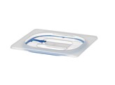 Couvercles pour bacs GN en polypropylene avec fermeture hermetique  HENDI  GN 1/6  Transparent  176x162mm