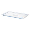 Couvercles pour bacs GN en polypropylene avec fermeture hermetique  HENDI  GN 1/6  Transparent  176x162mm