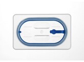 Couvercles pour bacs GN en polypropylene avec fermeture hermetique  HENDI  GN 1/9  Transparent  176x108mm