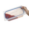 Couvercles pour bacs GN en polypropylene avec fermeture hermetique  HENDI  GN 1/9  Transparent  176x108mm