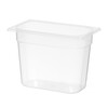Bac Gastronorme 1/4  HENDI  Profi Line  GN 1/4  4 5L  Transparent  265x162x H 200mm