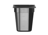 Bac gastronorme 1/6  HENDI  Profi Line  GN 1/6  3 4L  Noir  176x162x H 200mm