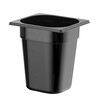 Bac gastronorme 1/6  HENDI  Profi Line  GN 1/6  3 4L  Noir  176x162x H 200mm