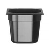 Container GN 1/6 zwart polycarbonaat  HENDI  Profi Line  GN 1/6  2 4L  Zwart  176x162x H 150mm
