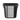 Bac gastronorme 1/6  HENDI  Profi Line  GN 1/6  2 4L  Noir  176x162x H 150mm
