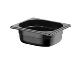 Container GN 1/6 zwart polycarbonaat  HENDI  Profi Line  GN 1/6  1L  Zwart  176x162x H 65mm