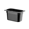 Container GN 1/4 zwart polycarbonaat  HENDI  Profi Line  GN 1/4  4L  Zwart  265x162x H 150mm