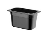 Container GN 1/4 zwart polycarbonaat  HENDI  Profi Line  GN 1/4  4L  Zwart  265x162x H 150mm