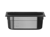 Container GN 1/4 zwart polycarbonaat  HENDI  Profi Line  GN 1/4  2 8L  Zwart  265x162x H 100mm