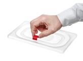 Clips de couvercle pour des boites de stockage HACCP  HENDI  Rouge  12 u