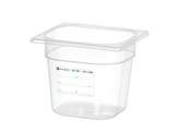 Bac Gastronorme 1/6  HENDI  GN 1/6  2 4L  Transparent  176x162x H 150mm