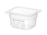 Bac Gastronorme 1/6  HENDI  GN 1/6  1 6L  Transparent  176x162x H 100mm