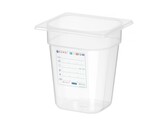 Bac Gastronorme 1/6  HENDI  GN 1/6  1 6L  Transparent  176x162x H 100mm