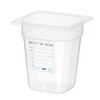 Bac Gastronorme 1/6  HENDI  GN 1/6  1L  Transparent  176x162x H 65mm