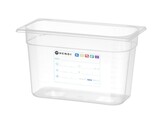 Bac Gastronorme 1/3  HENDI  GN 1/3  7 8L  Transparent  325x176x H 200mm