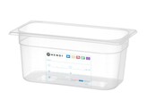 Bac Gastronorme 1/3  HENDI  GN 1/3  5 7L  Transparent  325x176x H 150mm