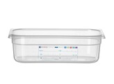 Bac Gastronorme 1/3  HENDI  GN 1/3  4L  Transparent  325x176x H 100mm