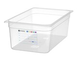 Bac Gastronorme 1/1  HENDI  GN 1/1  21L  Transparent  530x325x H 150mm