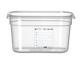 Bac Gastronorme 1/4  HENDI  GN 1/4  4L  Transparent  265x162x H 150mm