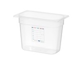 Bac Gastronorme 1/4  HENDI  GN 1/4  4L  Transparent  265x162x H 150mm