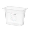 Bac Gastronorme 1/4  HENDI  GN 1/4  1 8L  Transparent  265x162x H 65mm